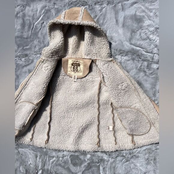 Route 66 kids faux suede coat w/toggle buttons & zipper Size XS - 4/5 - Picture 4 of 8
